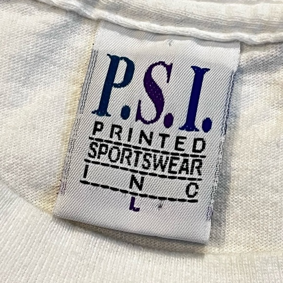 Vintage T-Shirt Puff Paint St Augustine Colorful Ocean Dolphin Turtle Fish Large - Picture 3 of 6